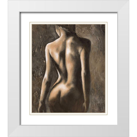 Femminilita I White Modern Wood Framed Art Print with Double Matting by Mariani, Giorgio