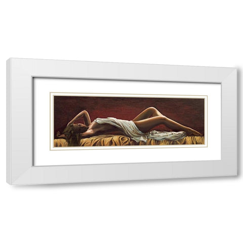 Dolce sognare White Modern Wood Framed Art Print with Double Matting by Mariani, Giorgio