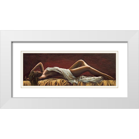 Dolce sognare White Modern Wood Framed Art Print with Double Matting by Mariani, Giorgio