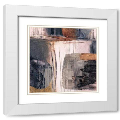 Geometric Movement I White Modern Wood Framed Art Print with Double Matting by Ritts, Graham