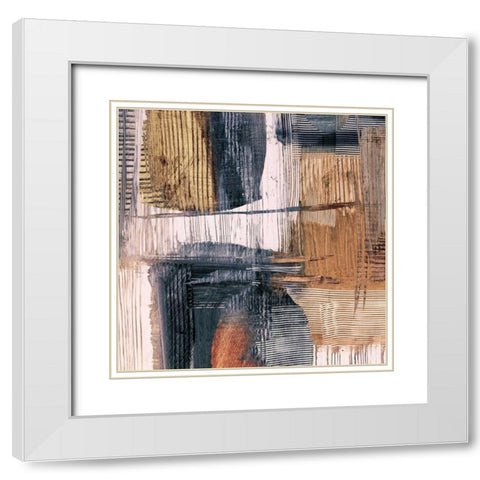 Geometric Movement II White Modern Wood Framed Art Print with Double Matting by Ritts, Graham