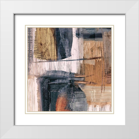 Geometric Movement II White Modern Wood Framed Art Print with Double Matting by Ritts, Graham