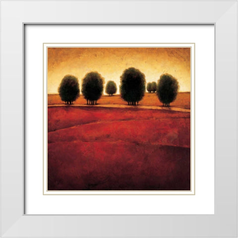 Enlightenment White Modern Wood Framed Art Print with Double Matting by Williams, Gregory