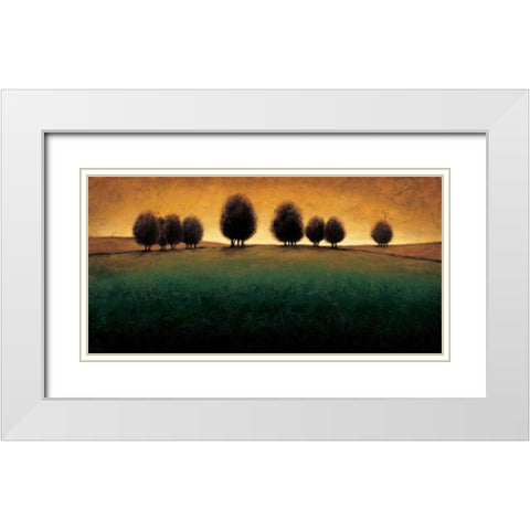 Incandescence White Modern Wood Framed Art Print with Double Matting by Williams, Gregory