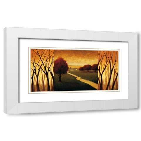 Awakening White Modern Wood Framed Art Print with Double Matting by Williams, Gregory