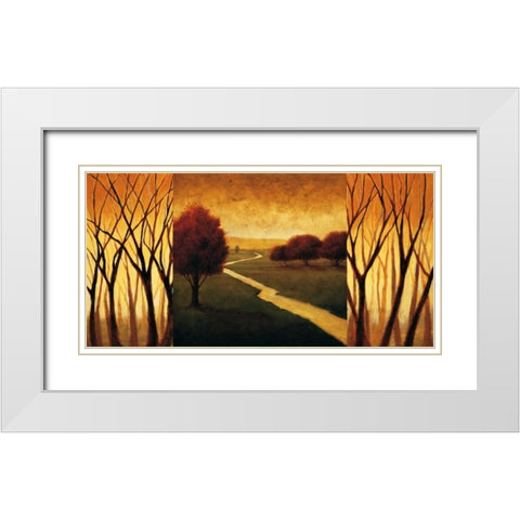Awakening White Modern Wood Framed Art Print with Double Matting by Williams, Gregory