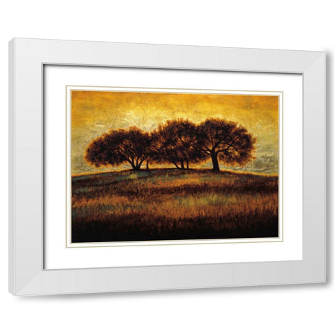 Rising I White Modern Wood Framed Art Print with Double Matting by Williams, Gregory