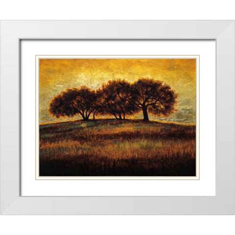 Rising I White Modern Wood Framed Art Print with Double Matting by Williams, Gregory