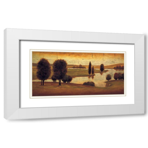Take me to the River II White Modern Wood Framed Art Print with Double Matting by Williams, Gregory