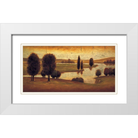 Take me to the River II White Modern Wood Framed Art Print with Double Matting by Williams, Gregory