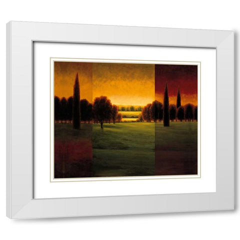 The Break of Dawn I White Modern Wood Framed Art Print with Double Matting by Williams, Gregory