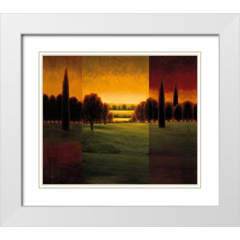 The Break of Dawn I White Modern Wood Framed Art Print with Double Matting by Williams, Gregory