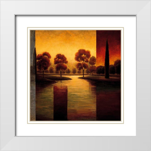 The Break of Dawn II White Modern Wood Framed Art Print with Double Matting by Williams, Gregory