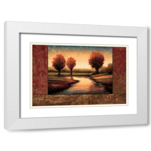 Daybreak I White Modern Wood Framed Art Print with Double Matting by Williams, Gregory