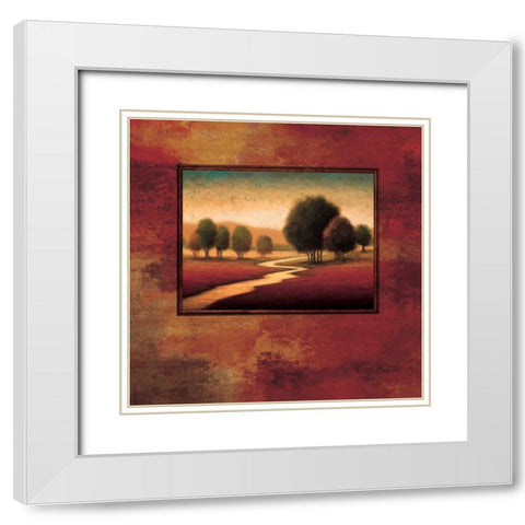 Rejoice I White Modern Wood Framed Art Print with Double Matting by Williams, Gregory