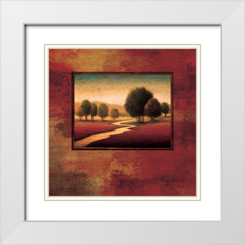 Rejoice I White Modern Wood Framed Art Print with Double Matting by Williams, Gregory