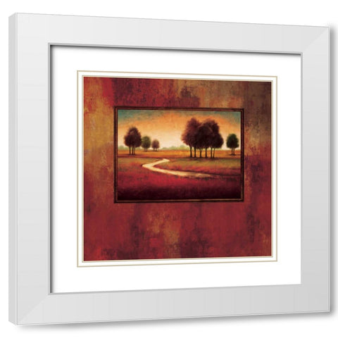 Rejoice II White Modern Wood Framed Art Print with Double Matting by Williams, Gregory