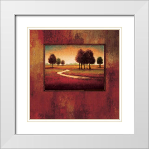 Rejoice II White Modern Wood Framed Art Print with Double Matting by Williams, Gregory