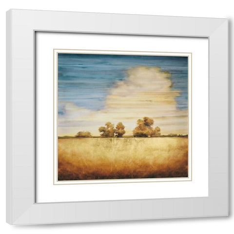 Lucent I White Modern Wood Framed Art Print with Double Matting by Williams, Gregory