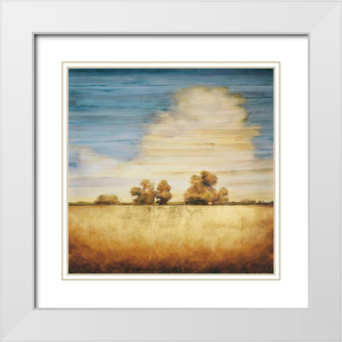 Lucent I White Modern Wood Framed Art Print with Double Matting by Williams, Gregory