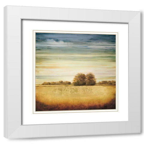 Lucent II White Modern Wood Framed Art Print with Double Matting by Williams, Gregory