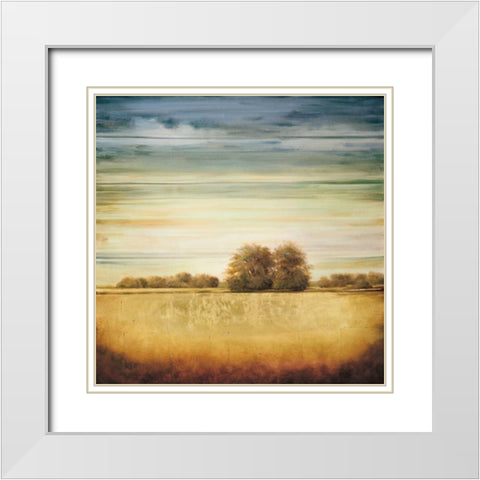 Lucent II White Modern Wood Framed Art Print with Double Matting by Williams, Gregory