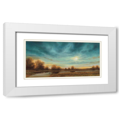 Evening Approaches White Modern Wood Framed Art Print with Double Matting by Williams, Gregory
