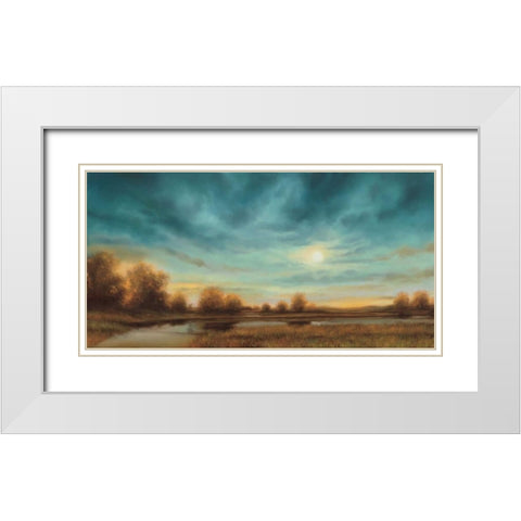 Evening Approaches White Modern Wood Framed Art Print with Double Matting by Williams, Gregory