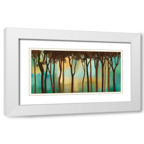 Moonlighting White Modern Wood Framed Art Print with Double Matting by Williams, Gregory