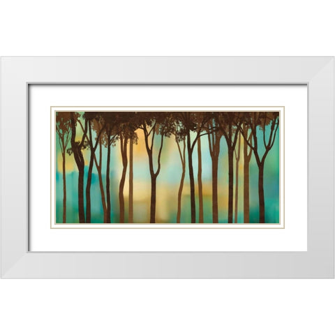 Moonlighting White Modern Wood Framed Art Print with Double Matting by Williams, Gregory