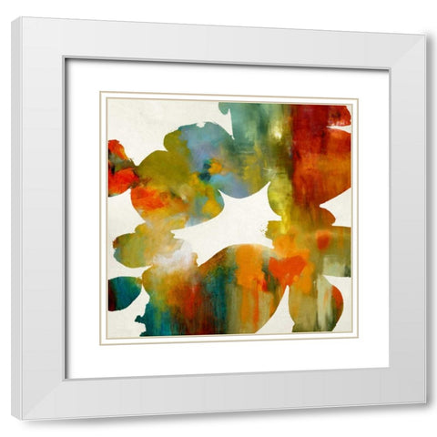 Allegory I White Modern Wood Framed Art Print with Double Matting by Carlson, Hannah