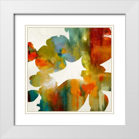 Allegory I White Modern Wood Framed Art Print with Double Matting by Carlson, Hannah
