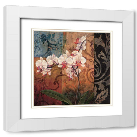 Opulent I White Modern Wood Framed Art Print with Double Matting by Deveraux, Jill