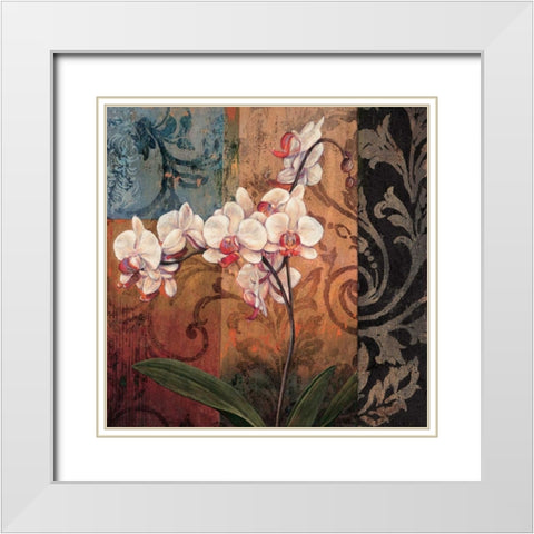Opulent I White Modern Wood Framed Art Print with Double Matting by Deveraux, Jill