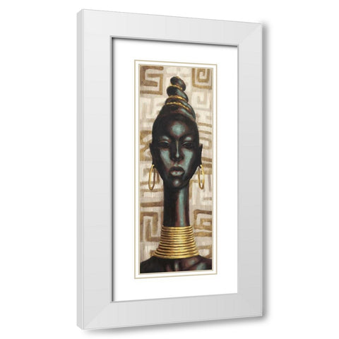 Nobility II White Modern Wood Framed Art Print with Double Matting by Morgan, Joseph