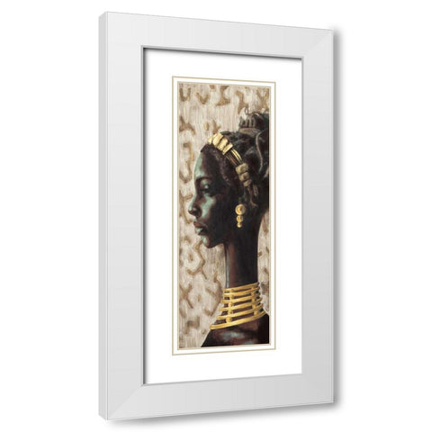 Nobility IV White Modern Wood Framed Art Print with Double Matting by Morgan, Joseph