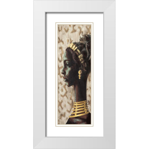 Nobility IV White Modern Wood Framed Art Print with Double Matting by Morgan, Joseph