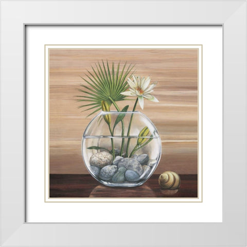 True Nature I White Modern Wood Framed Art Print with Double Matting by Ross, Yuki