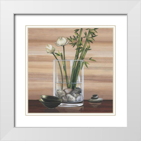 True Nature IV White Modern Wood Framed Art Print with Double Matting by Ross, Yuki