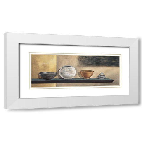 Ethnic Collection II White Modern Wood Framed Art Print with Double Matting by Ross, Yuki