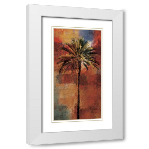 Mustique I White Modern Wood Framed Art Print with Double Matting by Seba, John