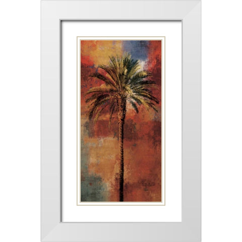 Mustique I White Modern Wood Framed Art Print with Double Matting by Seba, John