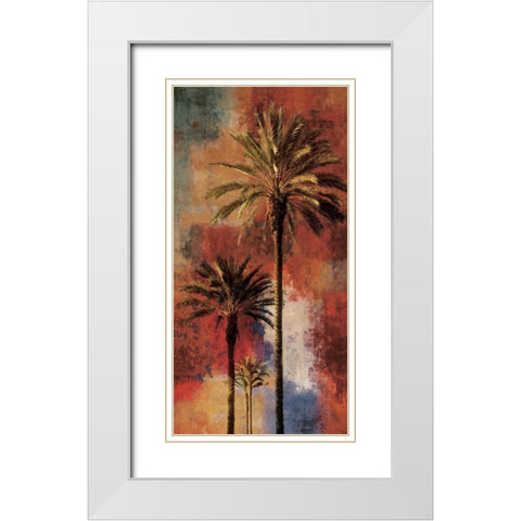 Mustique II White Modern Wood Framed Art Print with Double Matting by Seba, John