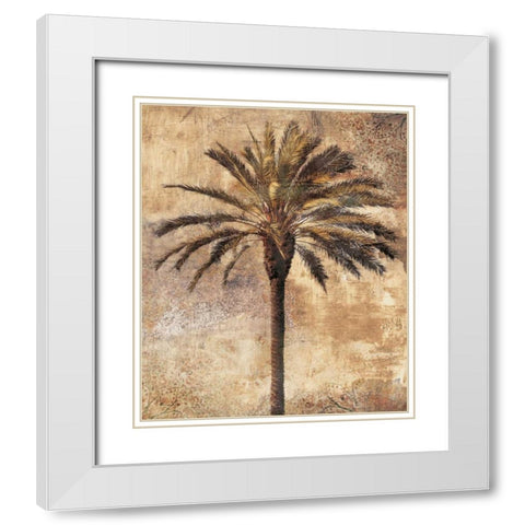 Majestic I White Modern Wood Framed Art Print with Double Matting by Seba, John