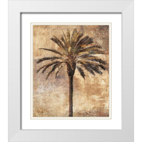 Majestic I White Modern Wood Framed Art Print with Double Matting by Seba, John