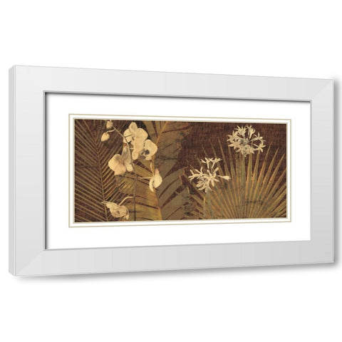 Sayan White Modern Wood Framed Art Print with Double Matting by Seba, John
