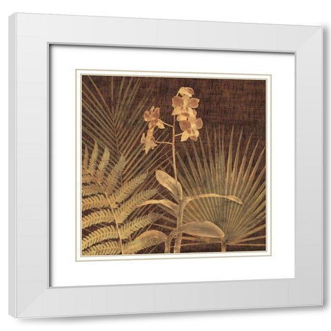 Sanur I White Modern Wood Framed Art Print with Double Matting by Seba, John