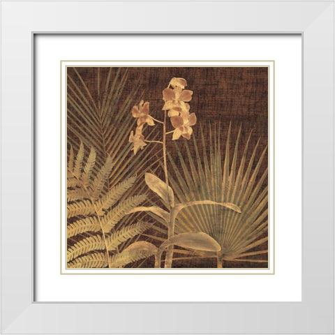 Sanur I White Modern Wood Framed Art Print with Double Matting by Seba, John