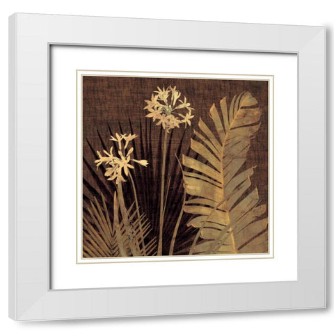 Sanur II White Modern Wood Framed Art Print with Double Matting by Seba, John
