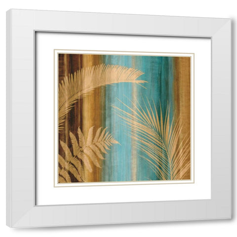 Caribbean II White Modern Wood Framed Art Print with Double Matting by Seba, John